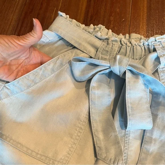 Bella Dahl Denim Belted Paperbag Shorts XS - Picture 3 of 8